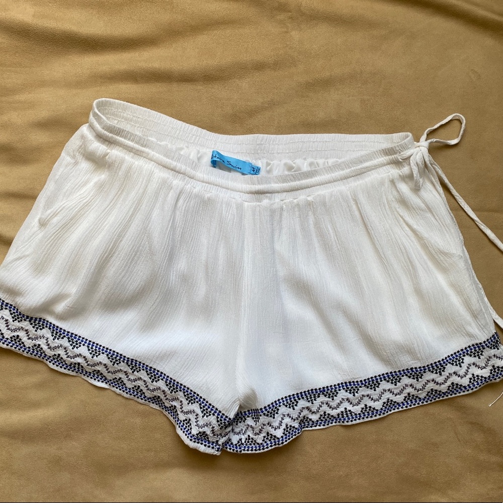 Solitaire Swim cover-up shorts with POCKETS